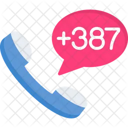 Bosnia And Herzegovina Dial Code  Icon
