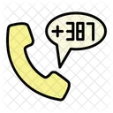 County Dial Code Expand Filledoutline Icône