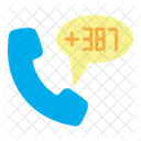 Bosnia And Herzegovina Country Code Phone Icône