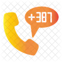 Bosnia And Herzegovina Country Code Phone Icône
