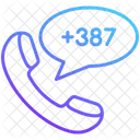 Bosnia And Herzegovina Country Code Icon