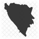 Bosnia Y Herzegovina Pais Bandera Icono