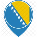 Bosnie Herzegovine Drapeau Icône