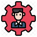 Bussiness Bussinessman Gear Icon