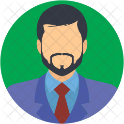 Boss Icon of Flat style - Available in SVG, PNG, EPS, AI & Icon fonts