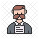 Boss Reading Document  Icon