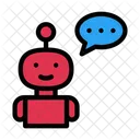 Bot Talk Robot Talk Robot Chat Icon