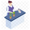 Botany Experiment Plant Research Lab Experiment Icon
