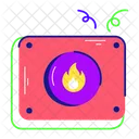 Botao De Alarme Alarme De Incendio Alerta De Emergencia Icon