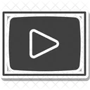 Midia Botao Video Ícone