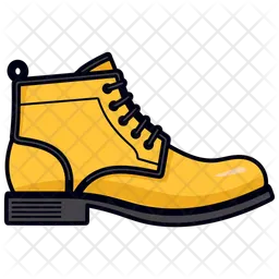 Botas Chelsea amarelas atraentes  Ícone