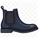 Botas Chelsea Negras Zapatos  Icono