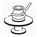 Maceta Para Pintar Decorar Hacer Manualidades Icono