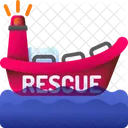 Bote de rescate  Icono