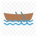 Barco Remando Vela Icono