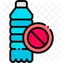 Botella Sin Plastico Prohibido Icon