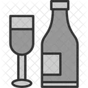 Botella Champana Navidad Icon