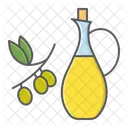 Botella Oliva Aceite Icono