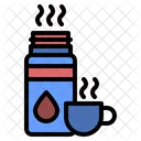 Botella de agua caliente  Icono