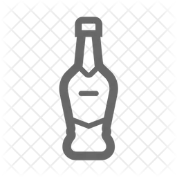 Botella de alcohol  Icono