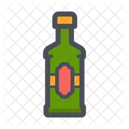 Botella de alcohol  Icono