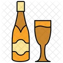 Botella de champagne  Icono