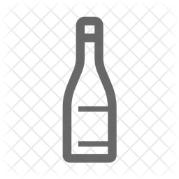 Botella de champagne  Icono