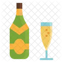 Botella de champagne  Icono