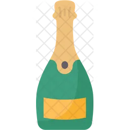 Botella de champagne  Icono