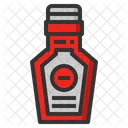 Botella de salsa de tomate  Icono