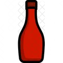 Botella de salsa de tomate  Icono