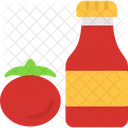 Botella de salsa de tomate  Icon