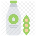 Botella de leche de soja  Icono