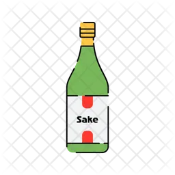 Botella de sake  Icono