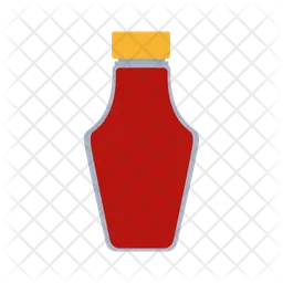 Botella de salsa  Icono