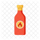 Botella de salsa picante  Icono