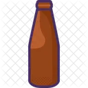 Botella de vidrio oscuro  Icono