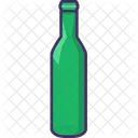 Botella de vidrio verde  Icono