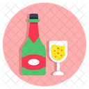 Botella De Vino Alcohol Cerveza Icono