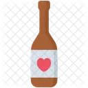 Botella De Vino Bebida De Amor Vino Icono