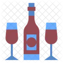 Botella de vino  Icono