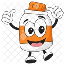 Botella de vitamina  Icono
