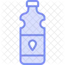 Botella De Agua Caida Icono