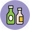 Botellas Bebida Vino Icono