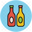 Botellas Bebida Vino Icono