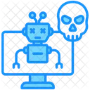 Botnet Bot Skull Icon