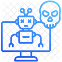 Botnet Bot Skull Icon