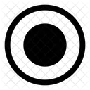Circulo De Registro Icono
