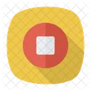 Detener Boton Reproductor Icon