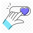 Botón del corazón  Icono